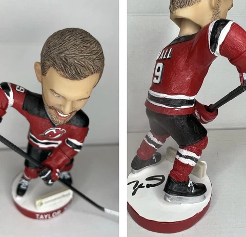 Taylor Hall Signed Autographed Signed New Jersey Devils Bobblehead SGA 2016 Cover