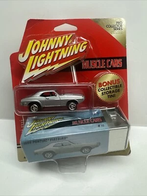 1/64 Johnny Lightning Scale Tin Metal Box, 1969 Pontiac Firebird - Image 1 of 4