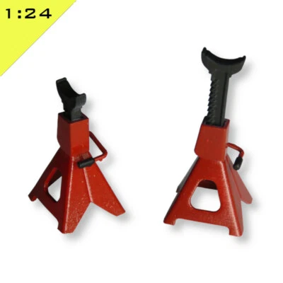 3D PRINTING CORNER 2x 3D Printed JACK STANDS 1:24 scale Model Miniature Diorama Scenery