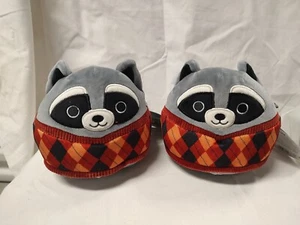 SQUISHMALLOWS ROCKY THE RACCOON WITH ARGYLE SWEATER FALL 2024 5” 2x - Picture 1 of 7