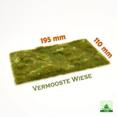605 / Vermooste Wiese / Grasmatte / 110 mm x 195 mm - Bild 1 von 4