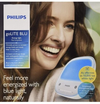 Philips HF3431/60 GoLITE BLU Luz Energética Luz Terapéutica del Estado de ánimo Foto 1 de 4