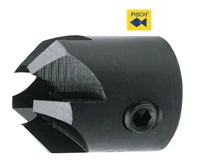 FISCH TOOLS Fisch-Tools HSS AUFSTECKVERSENKER / Senker 25mm lang Type 0639 3,4,5 + 6 mm