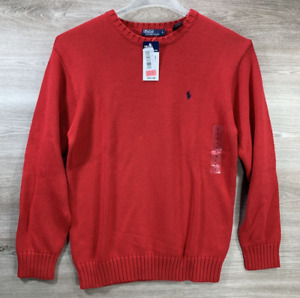 NEW Polo Ralph Lauren Classic Crewneck Sweater!  Red Large NWT