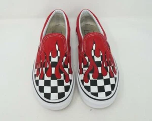 Vans off the Walls Slip On Flame Check Shoes Sneaker Multicolor Women US 7 - Picture 1 of 11