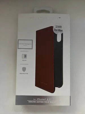 Funda tipo folio de cuero platino PT-MAXLSBLWP para Apple iPhone XS Max - Papaya Foto 1 de 2