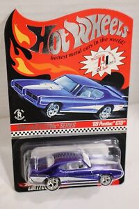 Hot Wheels Red Line Club Blue 69’ Pontiac GTO 7437/9015 With Protector