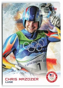 2014 Topps Equipo Olímpico y Paralímpico de Estados Unidos y Hopefuls #60 Chris Mazdzer EE. UU. - Imagen 1 de 2