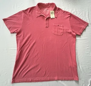 Lucky Brand Men’s Original California Salmon Pink Cotton Polo Size XL NWT - Picture 1 of 9