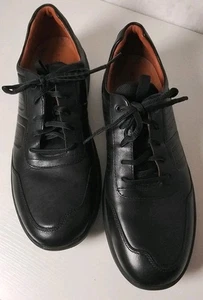Rockport Herren Größe 10,5 M Lets Walk M UBal Schwarz Leder Sneaker 500 - Bild 1 von 9