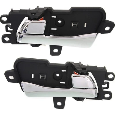 Juego de 2 manijas de puerta interiores para Hyundai Sonata 2011-2015 de plástico cromado Foto 1 de 4