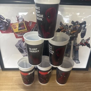 6x Marvel Deadpool 2 Movie Drink Cups Slurpee 7-11 Seven Eleven 7-Eleven - Picture 1 of 5