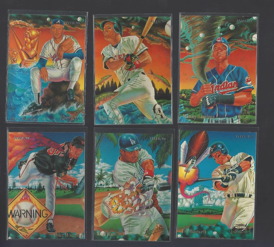 1995 FLEER БЕЙСБОЛ ОБЕСПЕЧЕНИЯ ИСКУССТВА КАРТА ПОЛНЫЙ КОМПЛЕКТ (6) NM-NM/MT - Изображение 1 из 1