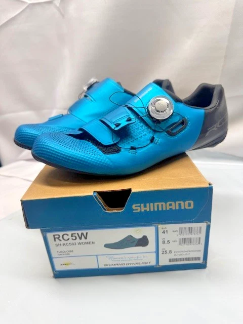 Shimano RC5W женщин Велосипедная обувь-SH-RC502-размер 8,5 бирюзовый * новый - Изображение 1 из 4