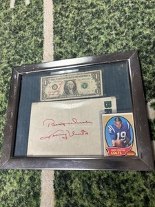 John Unitas Autographs & 1970 Topps, Colts, HOF - Picture 1 of 9
