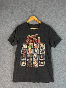 Street Fighter Capcom T Shirt Mens Medium Black Graphic Print Short Sleeve Tee - Picture 1 of 8
