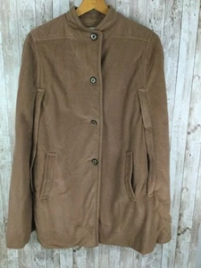 Vtg Retro Sherwood Poncho Coat Women Medium Brown Cape USA Armholes / Pockets - Picture 1 of 7