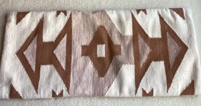 Creative Co - Op Wool Geometric Design Oversized Multicolor Lumber Pillow 35x16” - Image 1 of 4