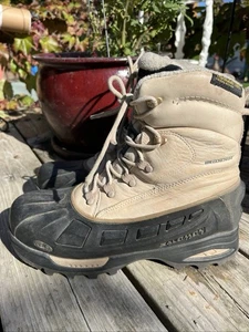 Salomon Herren 8,5 Thinsulate/Sherpa Waterproof Contagrip Duck Stiefel Leder Selten - Bild 1 von 10