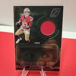 2024 Zenith Football ZONED IN Patch BROCK PURDY GREEN No. ZI- BPY - Picture 1 of 2
