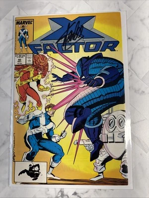 X-Factor #40 - SIGNED STAN LEE WITH COA! (Marvel 1989) Early Rob Liefeld Work! - Image 1 of 4