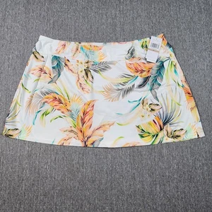 Falda JANTZEN para mujer 12 blanca con floral para nadar - Imagen 1 de 8