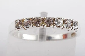 Kristall Ring 925 er Sterling Silber Größe 56 Top! * - Bild 1 von 8