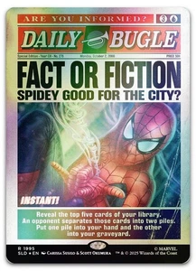 Fact or Fiction (1995) (Rainbow Foil) #1995 (NM) Secret Lair Drop SLD Magic The Gathering - Imagen 1 de 2
