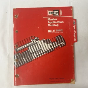 Vintage Original 1982 Champion Master Application Catalog No. 5 Spark Plugs 500 - Picture 1 of 9