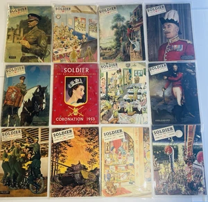 SOLDIER British Army Magazine – Full Year 1953 (12 Issues) Vintage VG Condition - Foto 1 di 15