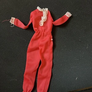 #7203 1975 Mattel Barbie BEST BUY Fashions RED PAJAMAS TRICOT  DOLL CLOTHES L2 - Picture 1 of 6