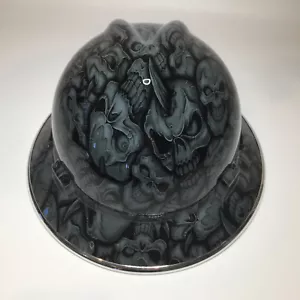 Hydro getaucht maßgeschneiderte harte Mütze MSA volle Krempe grau Wahnsinn mit Chrom EdgeGard - Bild 1 von 7