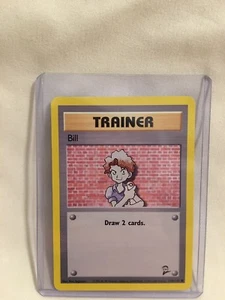 Pokémon TCG Bill Trainer Base Set 2 118/130 Common Trading Card - Picture 1 of 10