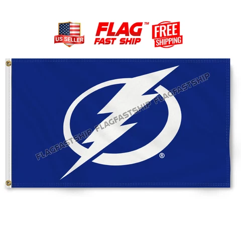 Tampa Bay Lightning 3x5 ft Premium Flag NHL Hockey Stanley Cup Champions Banner Cover