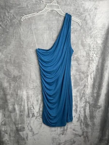 ๐A New Day Women's Blue One Side Off Shoulder Ruffle Side of Dress Size XL - Picture 1 of 5