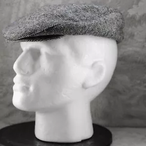 Vintage Kangol Newsboy Hat Cap Classic Tweed Wool Ivy Peaky Blinders Made in USA - Picture 1 of 13