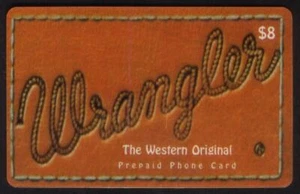 $8. Tarjeta telefónica usada Wrangler (Jeans Patch) 'The Western Original' - Imagen 1 de 2