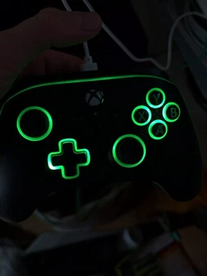 PowerA Xbox Wired Controller - Black - XBGPSPWI - Type C - RGB - Image 1 of 4