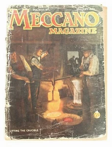 Meccano Magazine Jan 1938 Vol XLII1/38 Issue 1, A4, Lifting the Crucible - Picture 1 of 7
