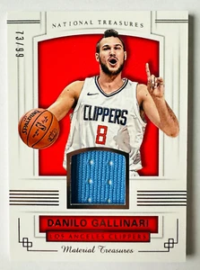 2017-18 National Treasures Danilo Gallinari Jersey Card Century SP #/99 Clippers - Picture 1 of 3