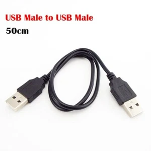 50 cm USB 2.0 A macho a macho cable extensor cable para disco duro - Imagen 1 de 6
