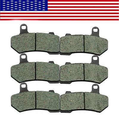 Front & Rear Brake Pads For Harley Electra Glide Ultra Glide 2006-2024 - Image 1 of 4