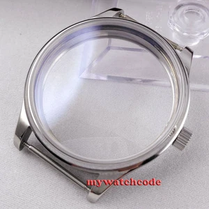 44mm PARNIS watch sterile CASE fit eta 6498 6497 hand winding eat movement C29 - Picture 1 of 5