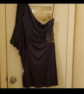Marc Bouwer Glamit Beaded Cocktail Dress - Picture 1 of 6