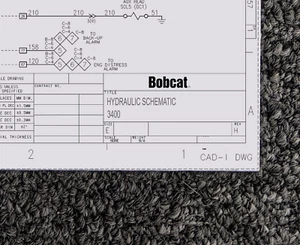 Bobcat Utility Vehicle Toolcat Tractor 3400 Hydraulic Schematic Manual Diagram - Picture 1 of 1