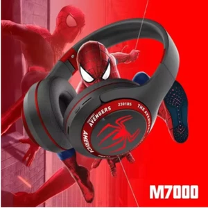 Wireless Kids Headphones Bluetooth Over Ear Headset Superhero Spiderman Ironman - Picture 1 of 9