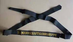 More details for genuine german navy cap tally ribbon cap band seemannschaftslehrgruppe 147cm