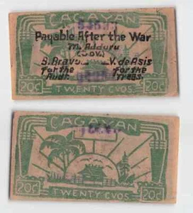*Philippines Cagayan Banknote 20 Centavos  P-S183a [A1879]7a8 - Picture 1 of 1