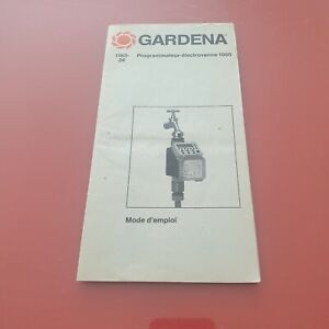 Gardena Mode d'emploi livret 1163-26 programmateur électrovanne 1060