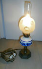 Tischlampe im Stil Petroleumlampe Keramik/Messing/Glaszylinder 46 cm Hoch schön!